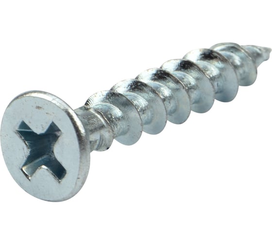 Оконный саморез KRANZ острый, 4,1x25, белый цинк 12000 шт. 1502-4125-1