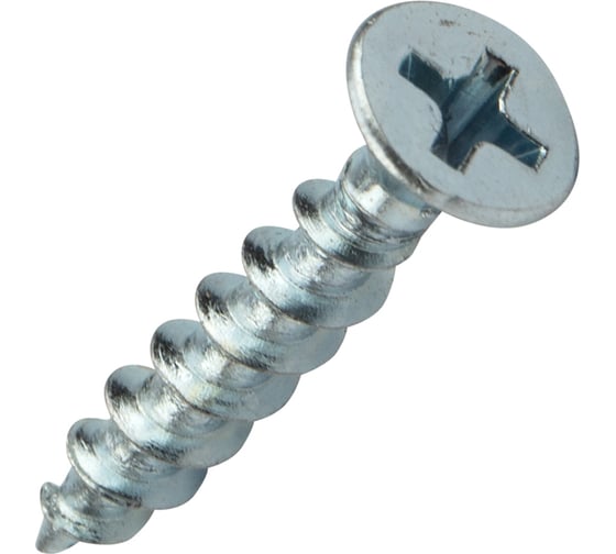 Оконный саморез KRANZ острый, 4,1x25, белый цинк 12000 шт. 1502-4125-1