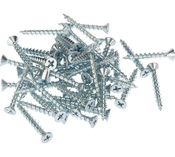 Оконный саморез KRANZ острый, 4,1x30, белый цинк 10000 шт. 1502-4130-1