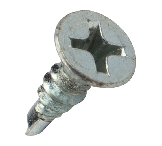 Оконный саморез KRANZ сверло, 3,9x13, белый цинк, 25 000 шт. 1504-3913-1