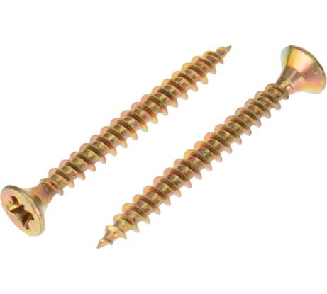 Универсальный саморез KRANZ 3,5x35, желтый цинк, 25 шт. 1111-3535-5