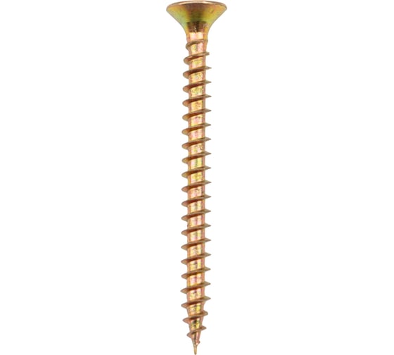 Универсальный саморез KRANZ 4,5x50, желтый цинк, 10 шт. 1111-4550-4