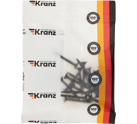 Саморез гипсокартон-металл KRANZ 3,5x32, 25 шт. 1143-3532-5
