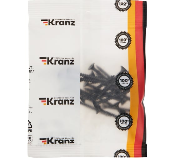 Саморез гипсокартон-металл KRANZ 3,5x35, 25 шт. 1143-3535-5