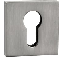 Накладка на цилиндр PUERTO квадратная, никель матовый INET AL 03 SN