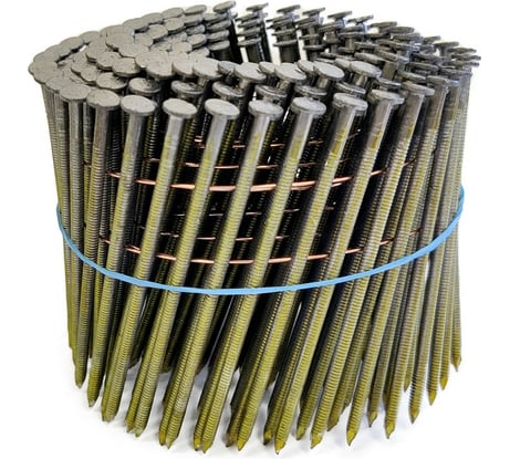 Барабанные гвозди Finka 3.1x90 BK Ring ершеные, 1600 шт. FN3190BKR