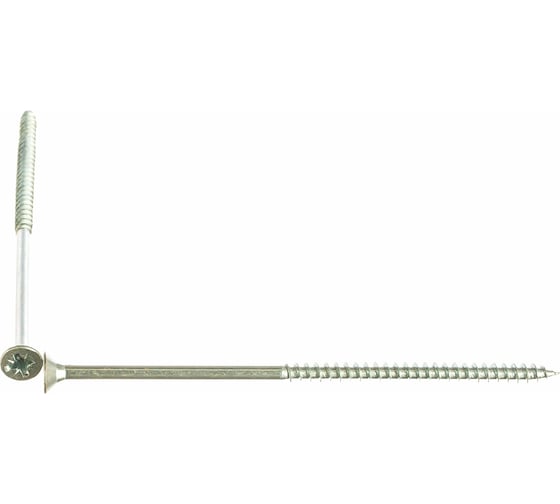 Шурупы KITKREP 4x70 для дерева, потайные, шлиц Pozi, белый цинк, 3000 шт. CPW40070kkG3 1