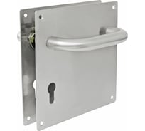 Дверная ручка под цилиндровый механизм Amig нержавеющая сталь 11-180х180