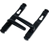 Дверная ручка под врезной замок Amig алюминий, черная 1500-85