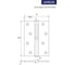 Петля APECS врезная 10070-B-Steel-BLM-R 30753 3
