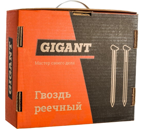 Реечный гвоздь по дереву Gigant D34, цинк, 28/63, рифл., 4000 шт. GGR-28-63