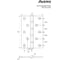 Врезная петля AVERS 125х75х2,5-B4-CR 31619 2