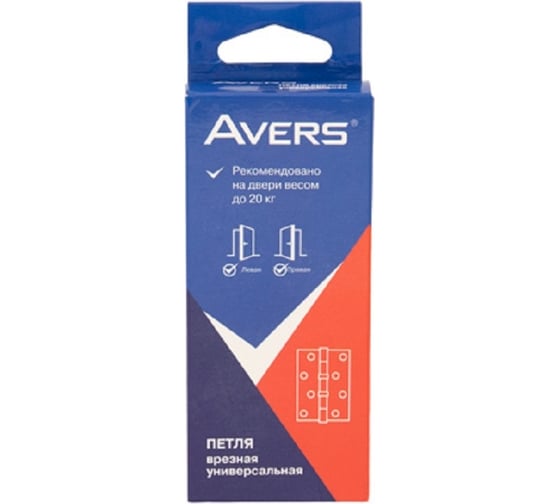 Врезная петля AVERS 75х60х2,5-B2-CR 31669