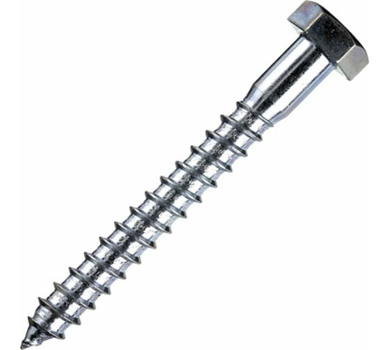 Шуруп Bohrer 12x180 шестигранный, цинк, DIN 571, 10 шт. DIN571-12/180-10