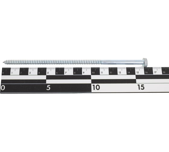 Шуруп Bohrer 6x160 шестигранный, цинк, DIN 571, 20 шт. DIN571-6/160-20