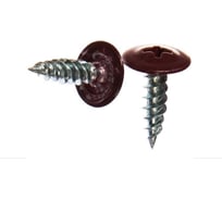 Саморезы KITKREP 4,2x16 полусфера-прессшайба, острые, цинк, винно-красные RAL 3005, 1000 шт. MSR300542016G2