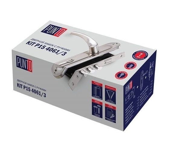 Врезной цилиндровый замок PUNTO KIT P15 4061/3 CRONA AB бронза 41719