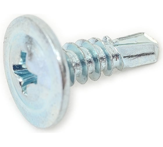 Саморез КВАДРА пресс-шайба, со сверлом, 4.2x13 цинк, кор. 200 шт. 420134000200