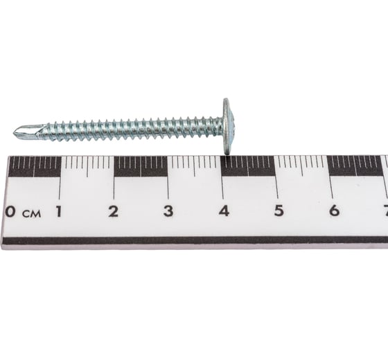 Саморез КВАДРА пресс-шайба, со сверлом, 4.2x41 цинк, кор. 250 шт. 420414030250