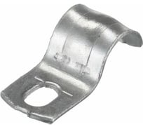 Оцинкованная скоба с одним отверстием Экопласт для трубы D8-9 мм, 100 шт. 43708
