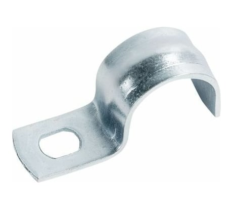 Оцинкованная скоба с одним отверстием Экопласт для трубы D14 мм, 5 шт. 43714-5
