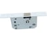 Сантехническая защелка с отверстием для завертки PUERTO белый INLB 1070 White 4