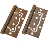 Стальная петля Ренц 100х75х2.5, 2 подшипника, без колпачков, без врезки, кофе, 2 шт. IN100-2BB FH CF безВР (2шт)