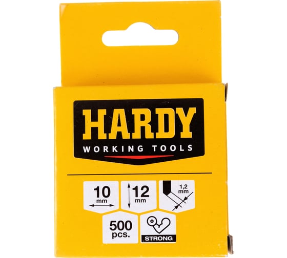 Скобы для степлера HARDY 11,3 x 12 x 1,2 мм, тип 140, 500 шт. 2241-650012