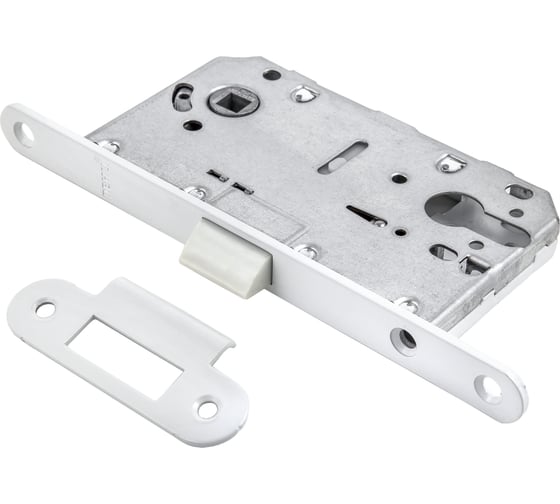 Замок под цилиндр Ренц, белый INLB 85 PL White