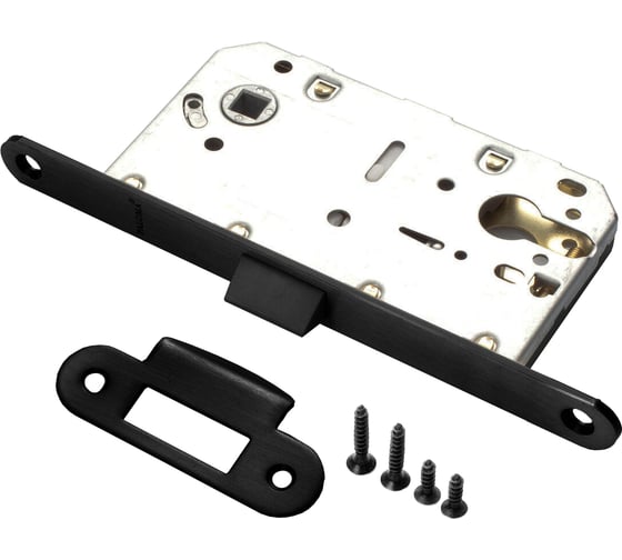 Замок под цилиндр Ренц, черный INLB 85 PL Black 1