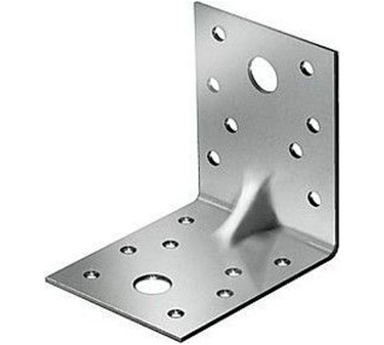 Крепёжный усиленный уголок КРЕП-КОМП KUU-90x90x65x2 мм, 50 шт. куу9065 1