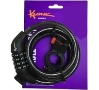 Противоугонный замок KLONK 10x1500 мм, трос, код, программируемый, держатель на раму 10331