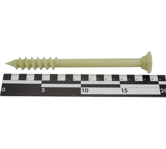 Анкер-шуруп для газобетона BEFAST ГБ 12/18x190, без диска-рондоли, 40 шт. ASBF190BR40S