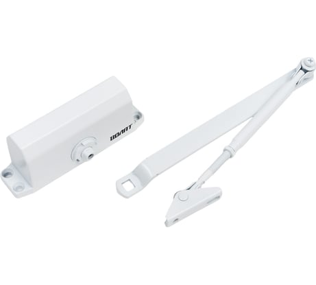 Дверной доводчик ВОЛАТ гидравлический, морозостойкий, 20-60 кг, белый CY-051F 35010-60