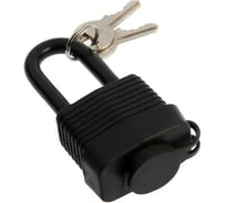 Навесной замок LOCKLAND 40 мм, влагозащищенный, длинная дужка, 2 ключа, цвет черный 5392196