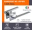 Дверная ручка НОРА-М Slim 130K AL - хром 18613 2