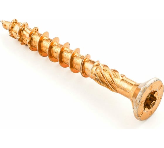 Конструкционный саморез Гвозdeck потайной, 8х240, T40, 50 шт. 202280240YETXRD0 1