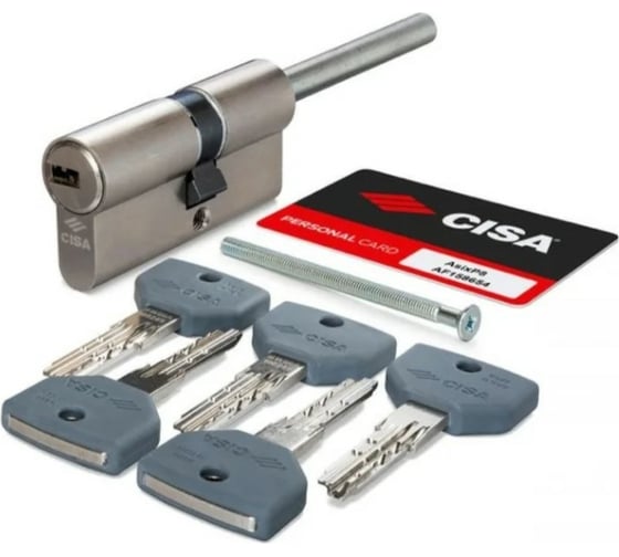 Цилиндровый механизм под вертушку CISA ASIX PRO P8 0Q317-87.12 длинный шток (90 мм/55+10+25) 44545