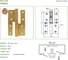 Навесная пружинная односторонняя петля латунь Amig D-левая 418-120x80 2