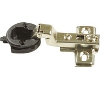 Мебельная петля для стеклянных дверей шкафа Amig покрытие никель 4801