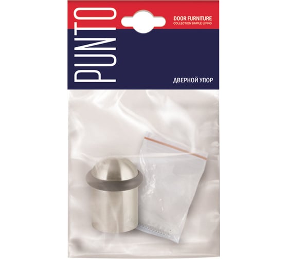 Дверной упор Punto DS PF-40 BL-24 черный 44949