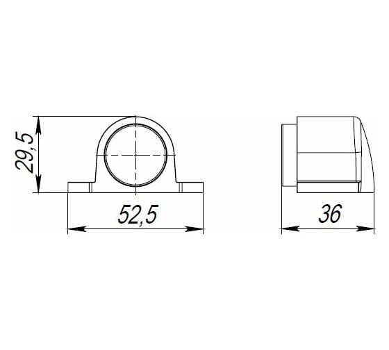 Дверной упор Punto DS PF-52 GR-23 графит 43349