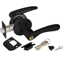 Ручка защелка Punto 6020 BL-E (ключ/фиксатор) черный 44525