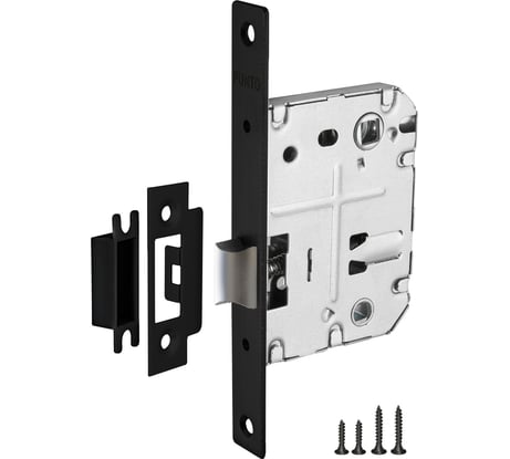 Врезная защелка Punto L72-50 BL черный 43921
