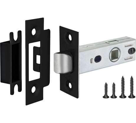 Врезная защелка Punto L45-8 BL черный 43919