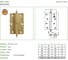 Петля Amig IZ-правая, латунь 1007-120x80 LP (IZ) 4