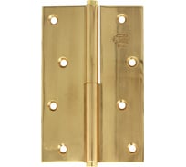 Петля Amig латунь зеркальная полированная IZ-правая 1107-100х70 (IZ)