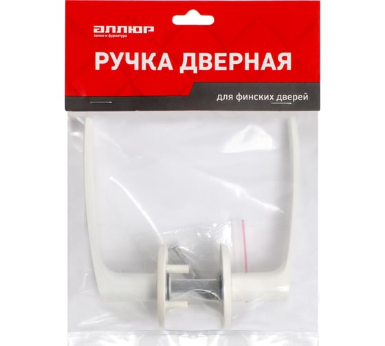 Комплект ручек для финских дверей Аллюр 16/006 WW белый 14054