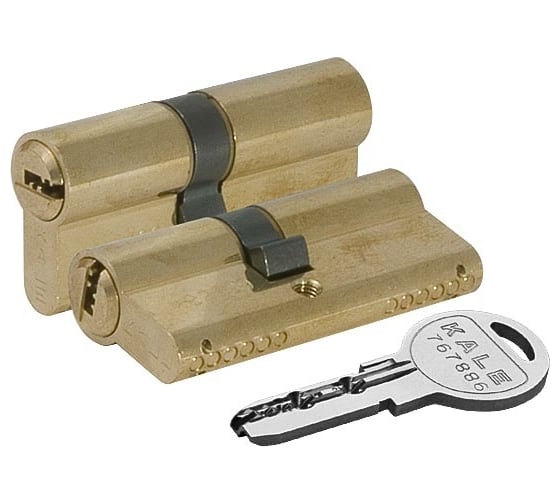 Цилиндровый механизм KALE KILIT 164 SN/80 (30+10+40) мм, латунь, 5 кл. 22399 1