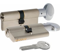 Цилиндровый механизм с вертушкой KALE KILIT 164 SM/90 (35+10+45) мм, никель, 5 кл. 25579